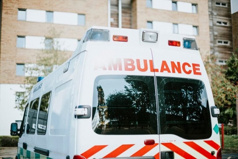 british-ambulance-parked-parking