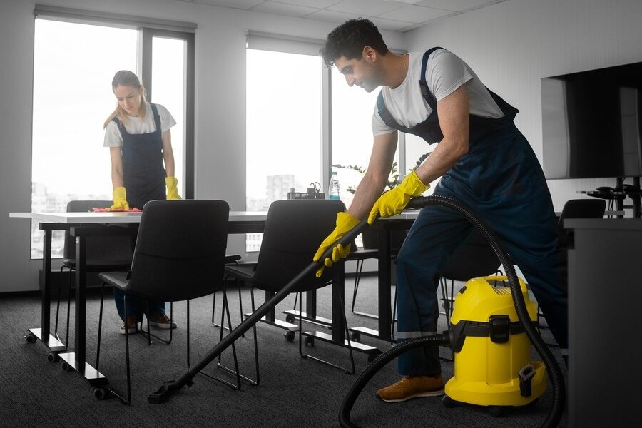 full-shot-people-cleaning-office